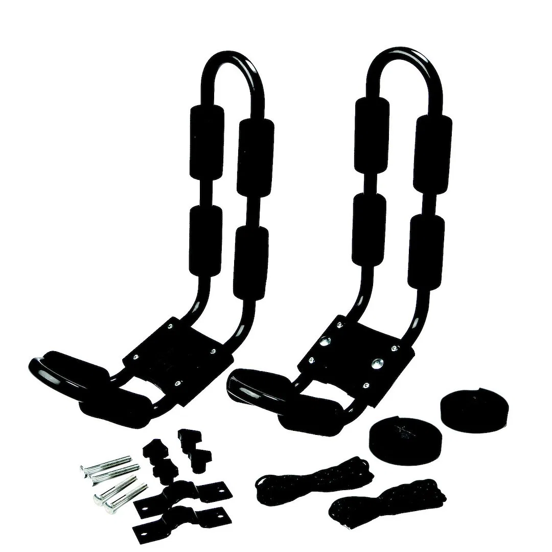 11441-4 – ATTWOOD MARI Kayak Carrier, J-Style Holds Up To 120 Pounds Powder Coated Steel With Foam Rubber Protection ...